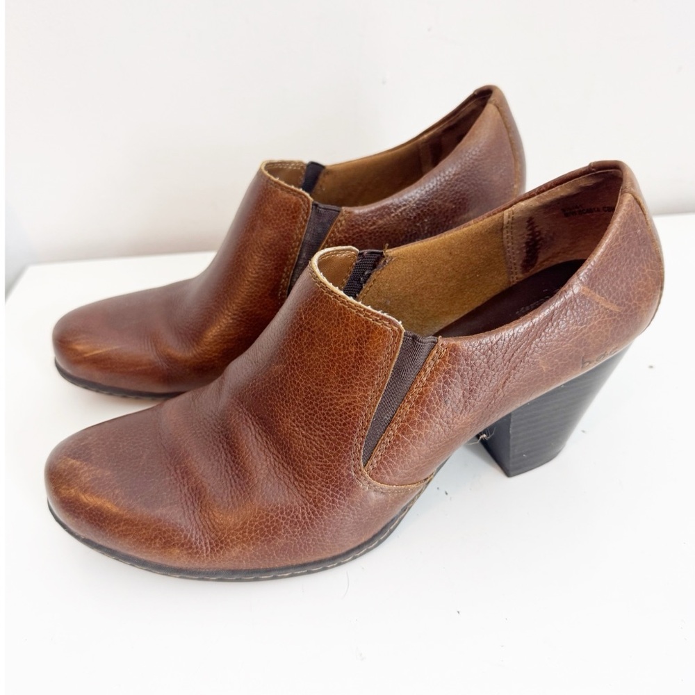 BOC Born Concept Boots Womens 9.5 Casual Slip On Heels Low Bootie